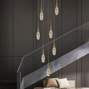 GobekUsa Diamond Crystal Chandelier - Gold Interior Designer Living Room Lamp
