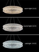 GobekUsa K9 Crystal Luxury Chandelier for Restaurant Bar Hotel LED Lamps