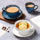 GobekUsa Ceramic Afternoon Tea Cup Set for Breakfast Lemon Tea Milk Coffeeware