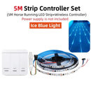 GobekUsa Flowing LED Strip Light: SMD 2835 Pixel Horse Race Tape Light with Wireless Controller