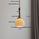 GobekUsa Ceramic LED Pendant Lights with Ash Wood Nordic Design