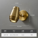 GobekUsa Brass Wall Lamp: Postmodern Minimalist Nordic Style for Bedroom, Apartment, or Living Room