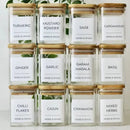 GobekUsa Glass Jar with Bamboo Lid - Food Storage Container for Tea, Coffee, and More