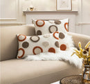 GobekUsa Boho Loop Tufte Embroidered Cushion Cover Moroccan Geometric Decor Pillow