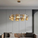 GobekUsa LED Straight Line Ceiling Chandelier Modern Pendent Light for Living Dining Room