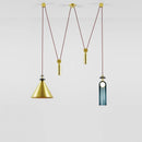 GobekUsa Glass Chandelier: Nordic Minimalist Adjustable LED Decorative Suspension Lamps
