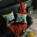 GobekUsa Christmas Picasso Style Abstract Cushion Cover for Living Room Sofa and Bed