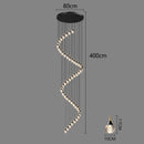 GobekUsa Crystal Chandelier Stair Pendant Lamp Living Room Interior Lighting