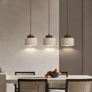 Modern Travertine Stone Pendant Light In Beige