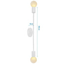 GobekUsa Industrial LED Wall Sconce Iron Bedside Lamp Retro Loft Indoor Lighting