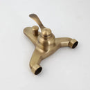 GobekUsa Antique Brass Wall Mounted Shower Faucet Set with Hand Shower Head