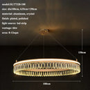 2024 GobekUsa Modern Crystal LED Chandelier for Living & Dining Room Decor