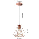 GobekUsa Industrial Retro Loft LED Pendant Light for Home Living Room Kitchen