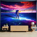 GobekUsa Astronaut Moon Tapestry Wall Hanging - Boho Hippie Living Room Decor