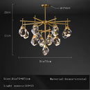 GobekUsa Crystal Chandelier Ceiling Light Modern Design for Living Room Dining Area