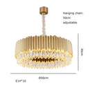 GobekUsa Crystal Water Droplet Pendant Lights, Dimmable Luxury LED Dining Room Fixture