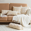 GobekUsa Boho Tassel Cushion Cover for Home Décor - 45x45cm Square/Round