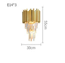 GobekUsa Golden Crystal Ceiling Light for Modern Living Room and Dining Room