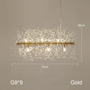 GobekUsa Dandelion Chandelier: Nordic Minimalist Wrought Iron LED Indoor Light for Living Room