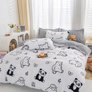 GobekUsa Animal Pattern Bedding Set - King/Queen Size Quilt Set for Comfortable Home.