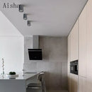 GobekUsa Cement LED Round Downlight: Minimalist Ceiling Spotlight for Living Room and Aisle