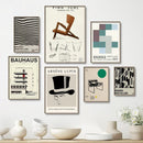 GobekUsa Modern Black & White Canvas Print Decor