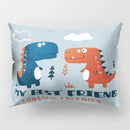 GobekUsa Cartoon Dinosaur Pillowcase for Home Decor and Kids Bedroom