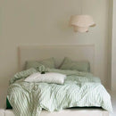 100% Cotton Black Stripe Duvet Cover Set in Various Sizes by GobekUsa