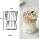 GobekUsa Heat-Resistant Stripe Glass Cup for Home and Office Drinkware