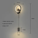 GobekUsa Gold LED Wall Light 24W Modern Nordic Wall Lamp for Home Decor