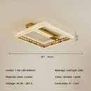GobekUsa Crystal LED Ceiling Chandelier: Smart Dimmable Bedroom Lighting Fixture