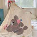 GobekUsa Kids Cartoon Milk Velvet Nap Blanket: Soft & Warm Quilt for All Seasons