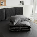 GobekUsa Grey Lines Stripes Duvet Cover Set Cotton Satin Jacquard Queen King Size