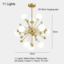 GobekUsa Gold LED Glass Pendant Light for Modern Indoor Lighting