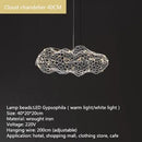 GobekUsa Cloud Pendant Lights: Industrial Loft Firefly Chandelier for Living Room, Bedroom, Staircase