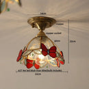 GobekUsa Glass Flower LED Ceiling Lights - Modern Nordic Canopy Lamparas Techo