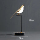 GobekUsa Gold Magpie Bird LED Ceiling Chandelier for Dining Room Decor