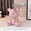 GobekUsa Geometric Bear Piggy Bank Key Tray Cosmetic Bookshelf Statue & Storage Box