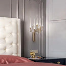 GobekUsa Crystal Candle Wall Sconce: Luxury Retro Light Fixture for Living Room Decor
