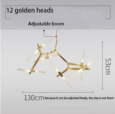 GobekUsa LED Chandelier: Modern Gold Black Ceiling Pendant for Kitchen Dining Living Bedroom, photo 11 of 20