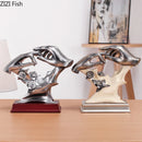 GobekUsa Couples Rings Statue Desk Decoration Resin Crafts Room Decor