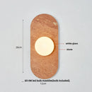 GobekUsa Glass Globe LED Wall Lamp: Modern Nordic Stone Bathroom Mirror Light