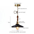 GobekUsa Ceramic LED Pendant Light: Modern Brass Hanging Lamp for Home Decor