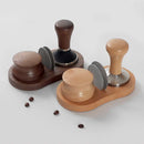 GobekUsa Espresso Tamper & Tamping Station | Wooden Base | 51/53/54/58mm | Espresso Accessories