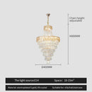 GobekUsa Crystal Chandelier Art Living Room Lighting for Duplex Buildings and High-End Restaurants