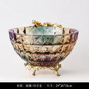 GobekUsa Crystal Glass Vase: Elegant Dried Flower Decor for Luxury Dining Tables