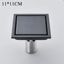 GobekUsa Black Anti-odor Floor Drain 10x10cm Square Bathroom Shower Hardware