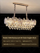 GobekUsa Crystal Chandelier: French Cream Style Light Luxury for Living Room and Master Bedroom