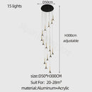 GobekUsa Elegant Horn-Shaped Chandelier for Living Room and Bedroom