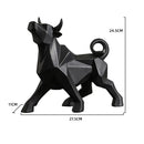 GobekUsa Geometric Bison Sculpture Resin Home Office Modern Decor Tabletop Figurine